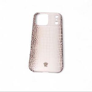 Velvet Caviar Cream Crocodile Phone Case